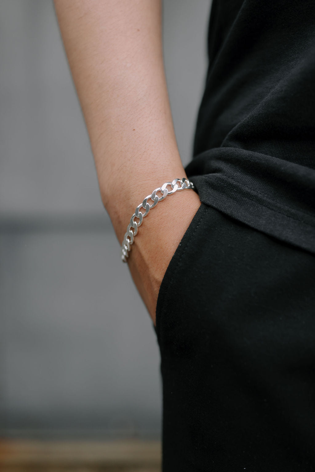 Heavy Flat Curb Bracelet
