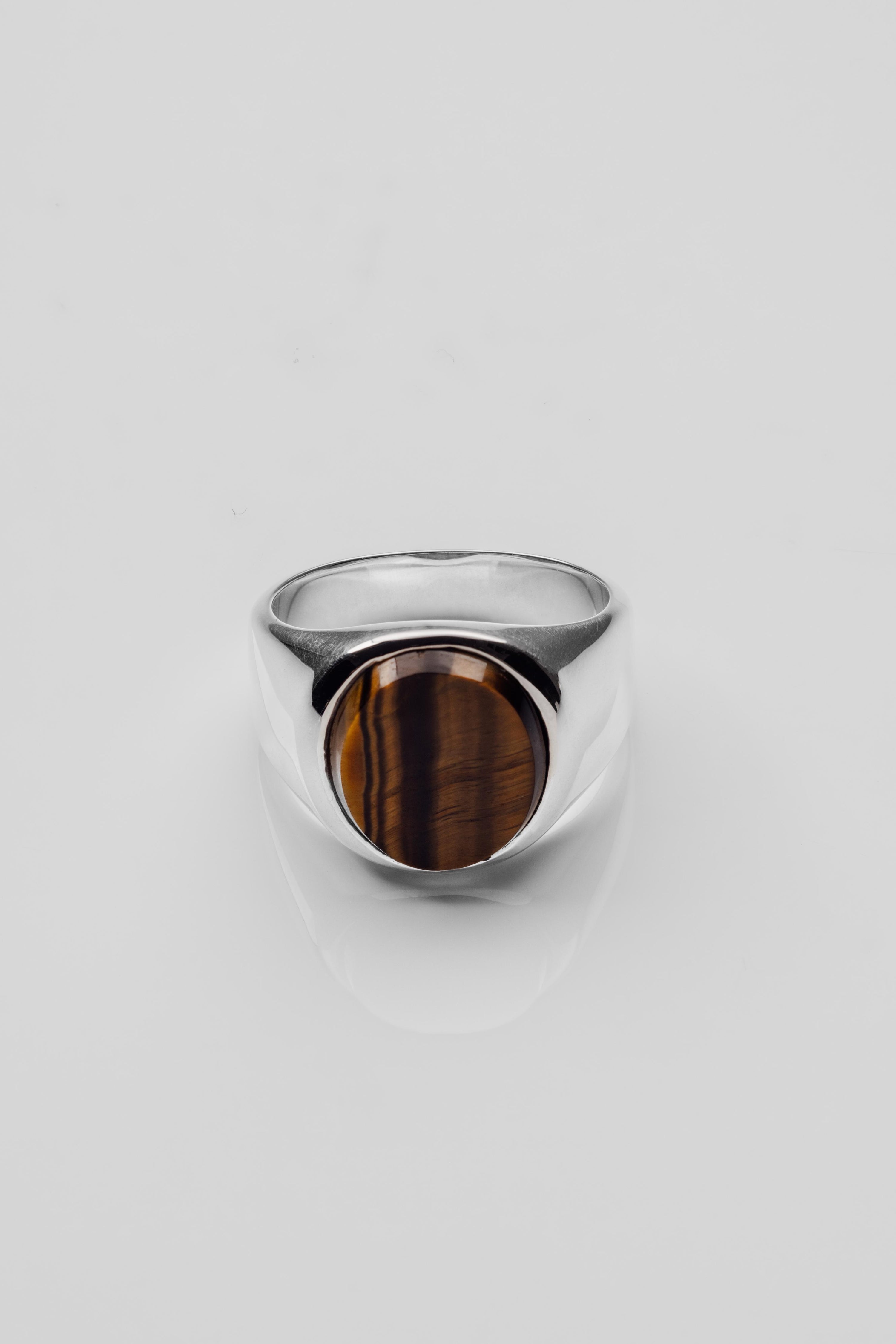 Oval Signet - Tiger Eye